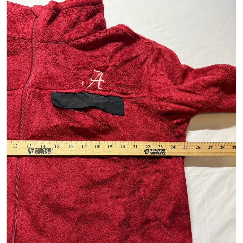 Pressbox Alabama Crimson Tide Fleece Jacket Women XL Red Full Zip Gameday